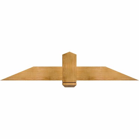 Ekena Millwork Eugene Rough Sawn Timber Gable Bracket, Western Red Cedar, 60"W x 12"H x 6"D x 6"F, 5/12 Pitch GBW060X12X0606EUG00RWR